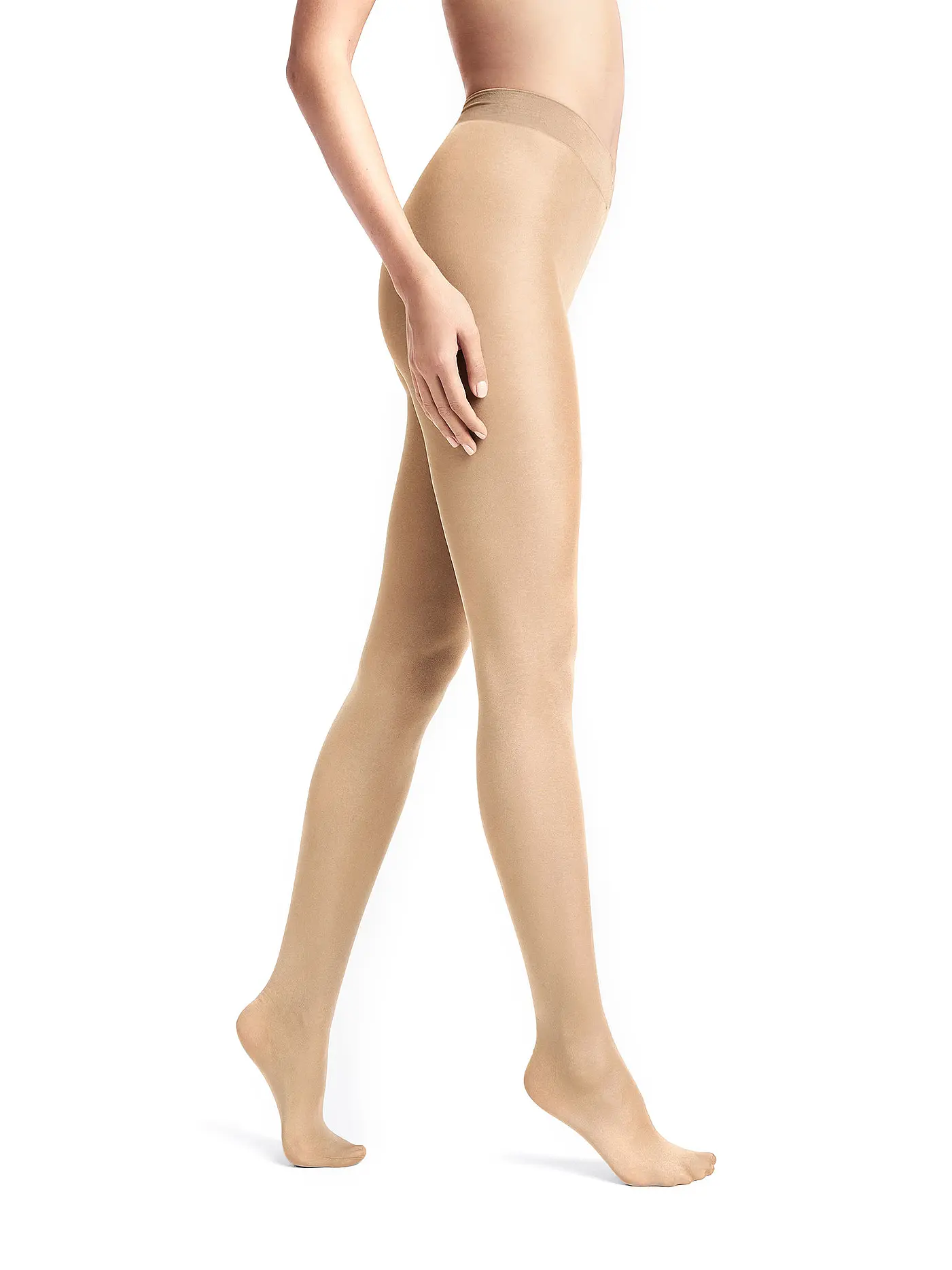 WOLFORD | Strumpfhose "Pure Shine 40" (Schwarz) | beige